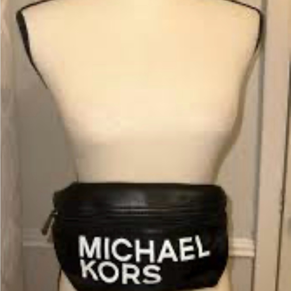Michael Fanny Pack BNWT black white logo